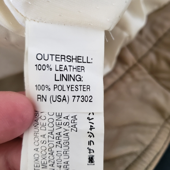 Zara Woman Moto Style 100% Real Leather Jacket - Picture 12 of 12